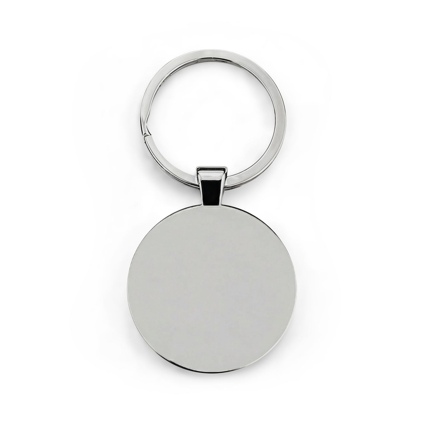 Viral Allure Round Stainless Steel Keychain