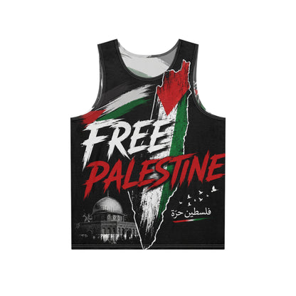 Free Palestine Tank Top — Palestinian Flag Graphic Men’s Tank