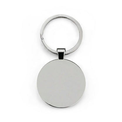 Viral Allure Round Stainless Steel Keychain